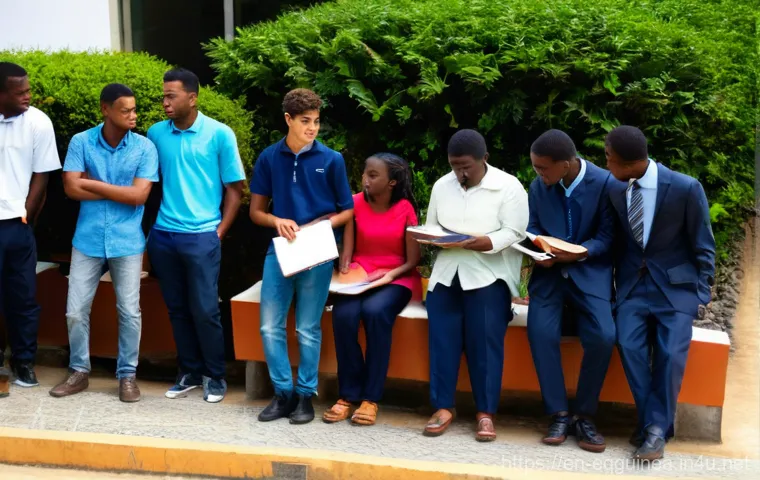 적도 기니의 공식 언어와 사용 언어 - **"An intimate scene inside a traditional Fang home on the mainland of Rio Muni, Equatorial Guinea, ...