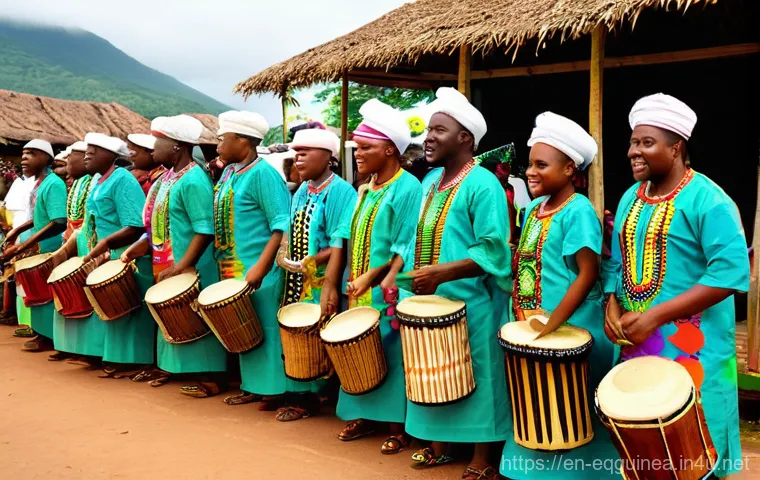 적도 기니의 관광산업 전망 - **Prompt:** A serene and majestic scene deep within Monte Alen National Park, Equatorial Guinea. Den...